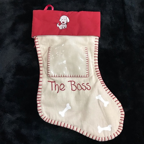 Puppy / Dog / Pet Stocking NWOT
The Boss Embroidery Sleeve for Picture
14” Long - Picture 2 of 9